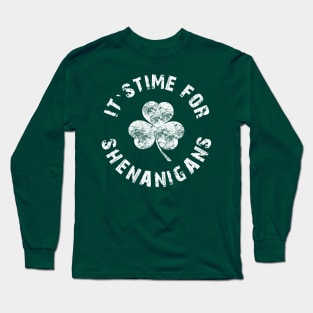 Gift Happy st patricks day leprechaun shenanigans Long Sleeve T-Shirt